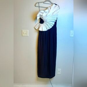Vintage After Five Party Dress One Shoulder Size Small